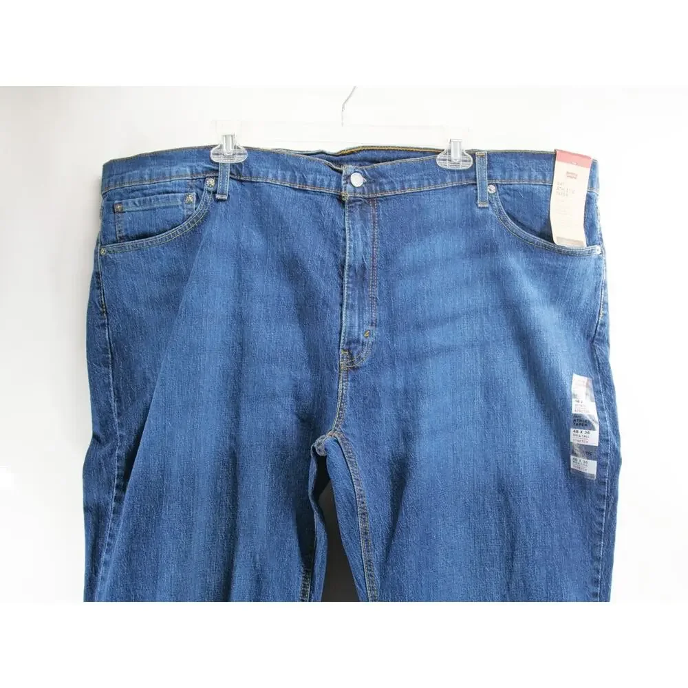 NWT Levis 541 Athletic Taper Jeans Mens 48x36 Big & Tall Blue Stretch Eco Ease